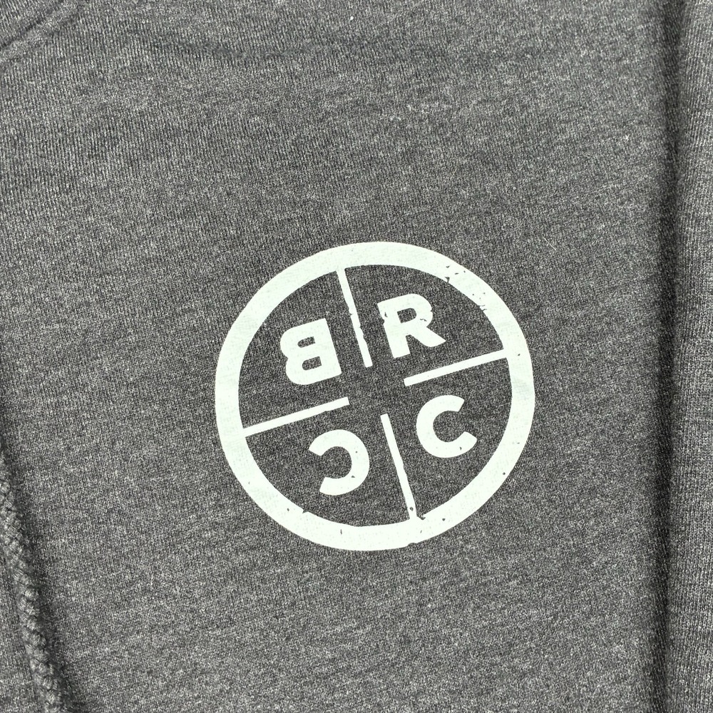 Black Rifle Coffee Company Hoodie Men's XXL Gray Full Zip Sweatshirt - Picture 2 of 5